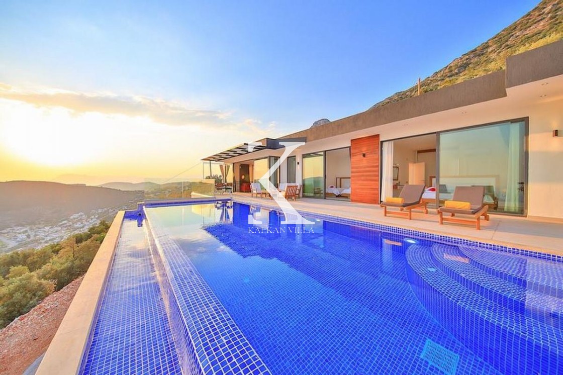 Villa May, Flitterwochenvilla zu vermieten mit Meerblick | Kalkan