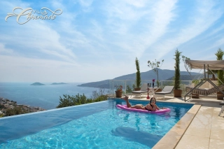 Villa Chremado | Villa mit Meerblick und Infinity-Pool in Kalkan 