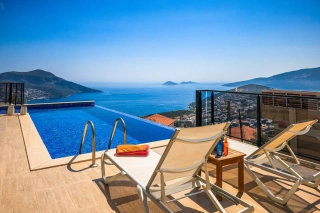 Villa Hacer | Kalkan Kızıltaş’ta Deniz Manzaralı Jakuzili Lüks Villa