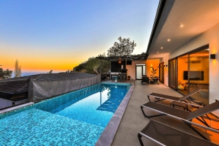 Villa Orya | Geschützte Villa mit Jacuzzi in İslamlar