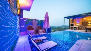 Villa Dimare 2 | Ferienvilla mit Geschütztem Pool in Kalkan Islamlar