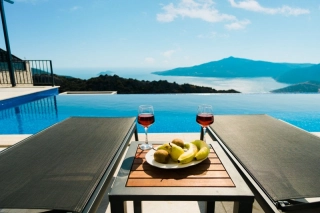 Villa Utopia | Luxury Sea View Villa with Jacuzzi in Kalkan Kordere
