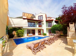 Villa Hazal, Deniz Manzaralı Korunaklı Villa | Kalkan Villa