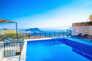 Villa Ocean Akbel, Sea View, Sauna, Turkish Bath | Kalkan Villa