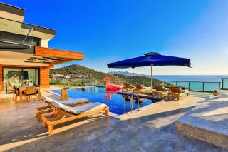 Villa Sea Garden, Deniz Manzaralı, 6 Kişilik | Kalkan Villa