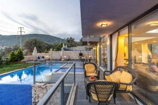 Villa Şelale 2 | Luxury Sea View Rental Villa in Kalkan Kızıltaş