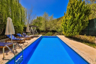 Villa Kaputas 2 | Sheltered Villa with Indoor Pool in Kalkan Saribelen