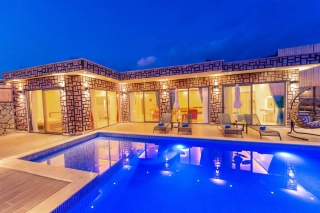 Villa Üzüm, Geschützt, Flitterwochen, 4 Personen | Kalkan-Villa