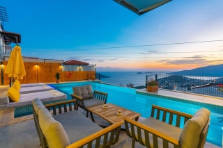 Villa Captain Lucky | Luxusvilla mit Meerblick in Kalkan Kiziltas