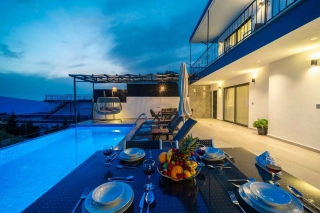 Villa Ediz Kördere | Sea View Villa with Jacuzzi in Kalkan Kördere