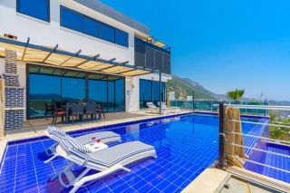 Villa Twins Akbel 1 | Sea View Villa with Jacuzzi in Kalkan Akbel