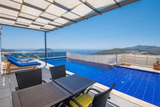 Villa Twins Akbel 1, Deniz Manzaralı, Balayı | Kalkan Villa