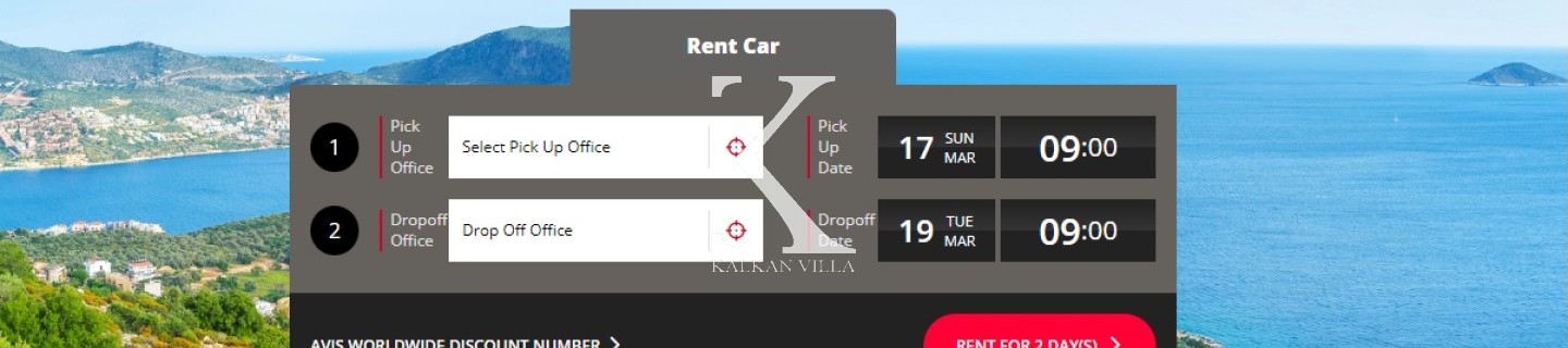 Rent a car during your Villa Holiday and don’t be left without a 
