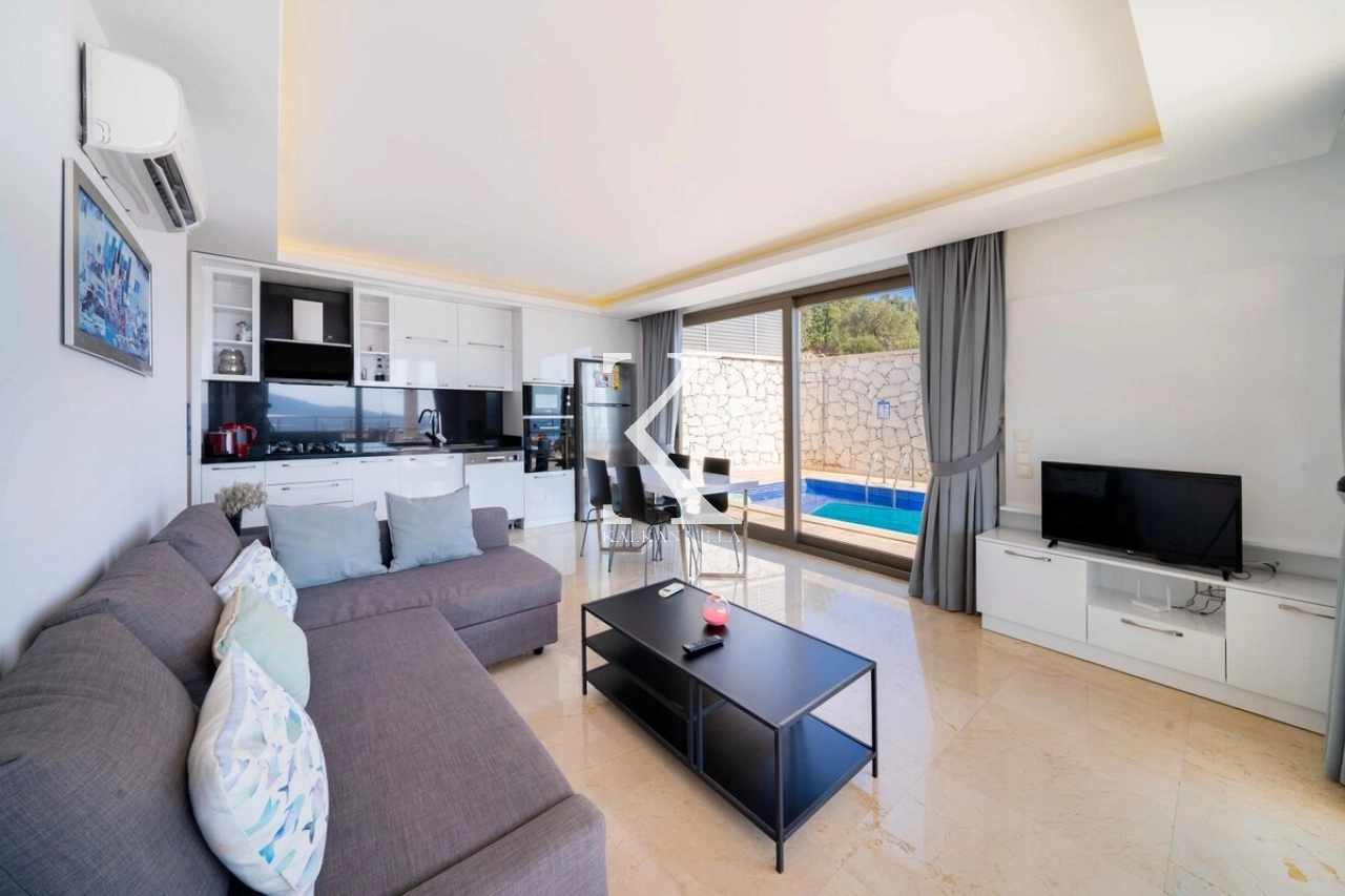 Villa Mini Arden | Kalkan Kızıltaş’ta Deniz Manzaralı Balayı Villası