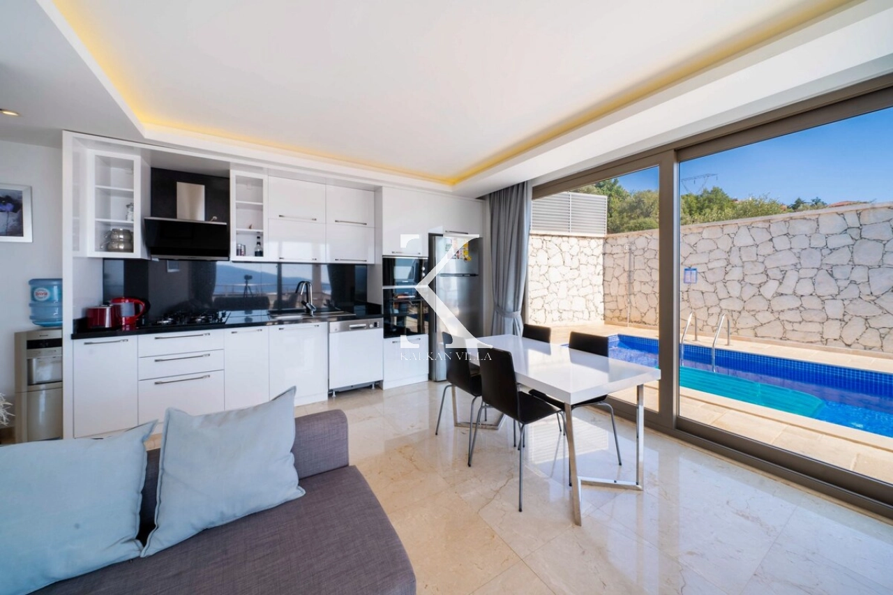 Villa Mini Arden | Kalkan Kızıltaş’ta Deniz Manzaralı Balayı Villası