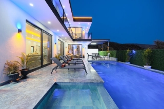 Villa Toprak Çavdır | Villa mit Innenpool, Hamam und Sauna in Kalkan 