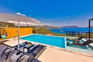 Villa Simurg Sisla, Villa zu vermieten mit Meerblick | Kalkan Villa