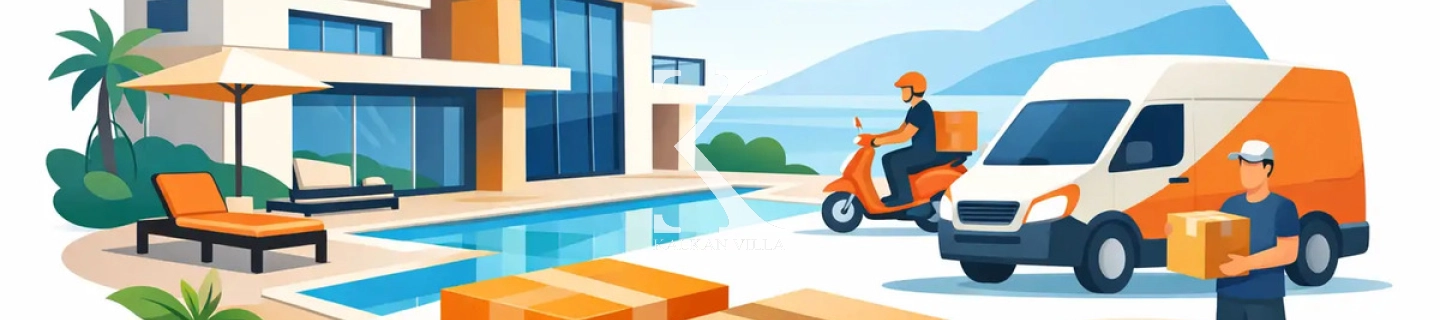 Villa tatilinde Hepsiburada, Trendyol kargosu