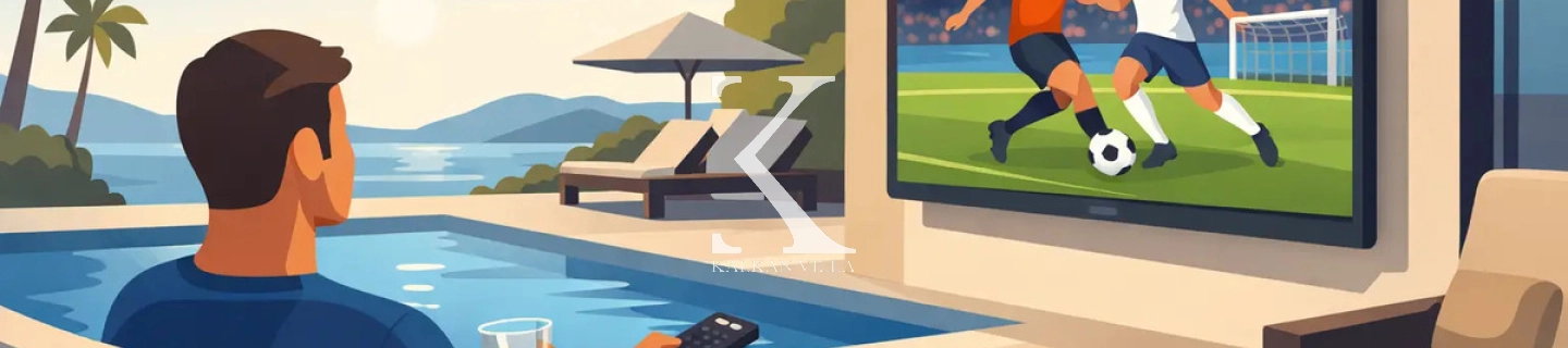 Villenurlaub, das Spiel live im Fernsehen – nur für Sie.