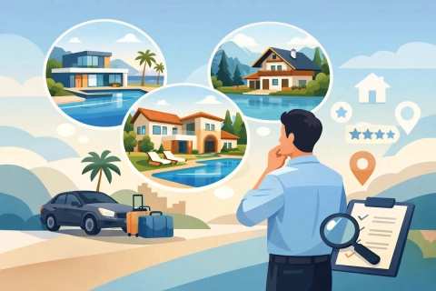 Wie wählt man eine Luxusvilla zur Miete aus?