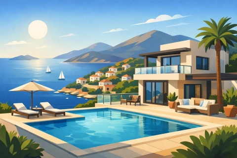 Leitfaden zur Vermietung von Villen in Kalkan 2026