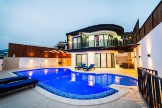 Villa Ocak 1, gestalteter Pool, geschützter Bereich | Kalkan Villa 
