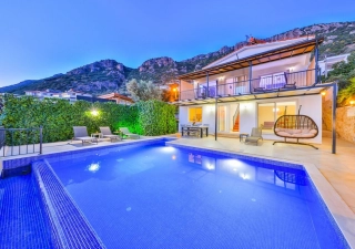 Villa Melodi Kördere , Deniz Manzaralı 6 kişilik | Kalkan Villa