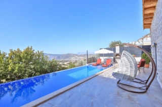 Villa Tufan Kordere | Sheltered Sea View Honeymoon Villa in Kalkan