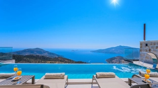 Villa Ipek | Sea View Villa with Infinity Pool in Kalkan Kordere