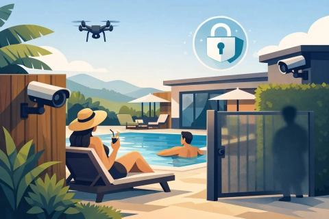 Wie kann man sich während eines Villenurlaubs die Privatsphäre sichern?