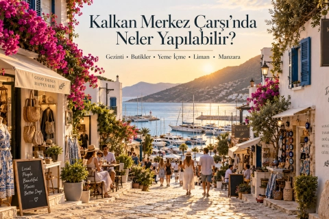 Was kann man im Zentralmarkt von Kalkan unternehmen?