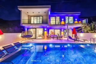 Villa Puan 5, Deniz Manzaralı, Sauna, Jakuzi | Kalkan Villa 