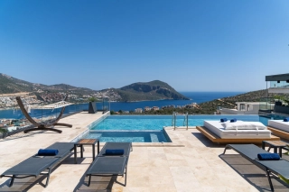 Villa Buse Duo | Luxusvilla mit Meerblick in Kalkan Ortaalan
